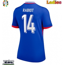 France Adrien Rabiot #14 Replica Home Shirt Ladies Euro 2024 Short Sleeve